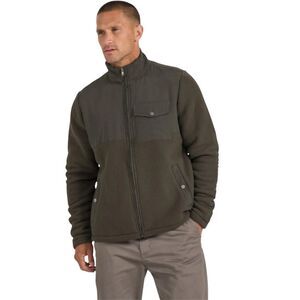 Vuori Morrow Sherpa Jacket Men’s Size Medium Dark Oregano Green Long Sleeve